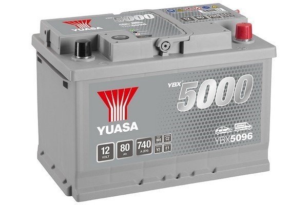 Yuasa Silver Högprestanda Batteri 12V 80Ah 740A - P1354682 - alfa romeo, alpina, aston martin, audi, austin, bmw, cadillac, chevrolet, chrysler, citr