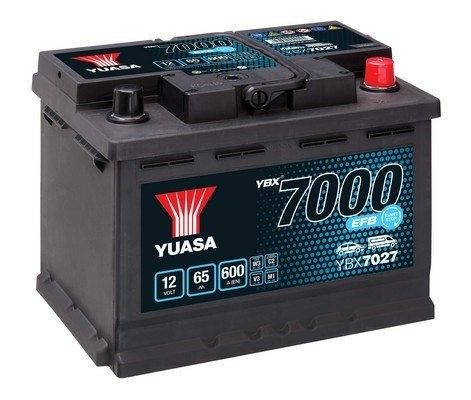 Yuasa EFB Start Stop Batteri 12V 65Ah 600A - P1354693 - abarth, alfa romeo, audi, chevrolet, citroën, cupra, dacia, dodge, ds, fiat, ford, honda, hyun