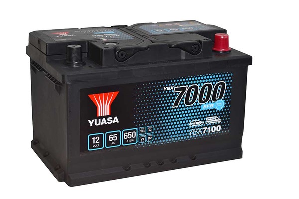 Yuasa EFB Start Stop Batteri 12V 65Ah 650A - P1354700 - fiat, ford - OE 1834683, 1917575, DV6T10655AA