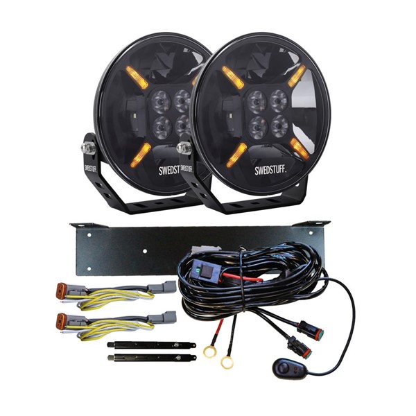 SWEDSTUFF Komplett kit Extraljus Led 2x Ldl-01 7″ - P1362648 - 1362648