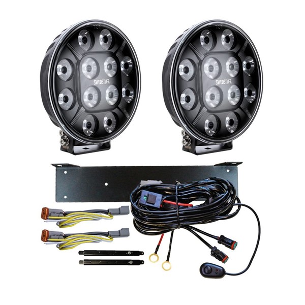 SWEDSTUFF Komplett kit Extraljus 9″ 2x Ldl-04 - P1362652 - 1362652