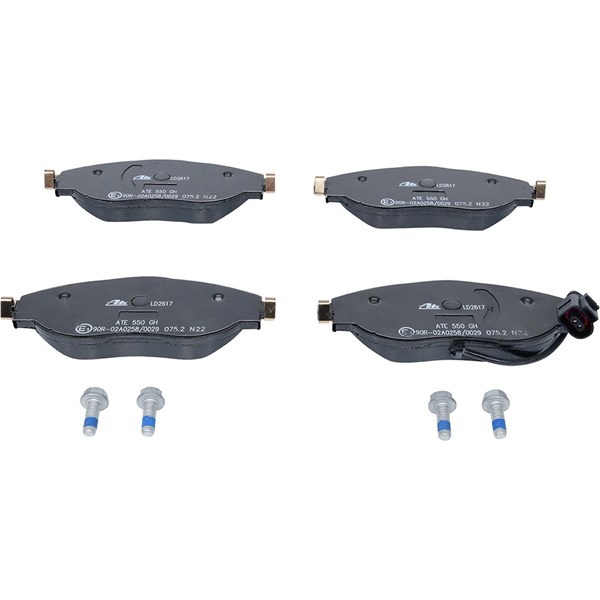 ATE Bromsbeläggsats, Framaxel Ate ceramic - P1369904 - audi, cupra, seat, skoda, vw - OE 3Q0 698 151 B, 5Q0 698 151 AG, 5Q0 698 151 AJ