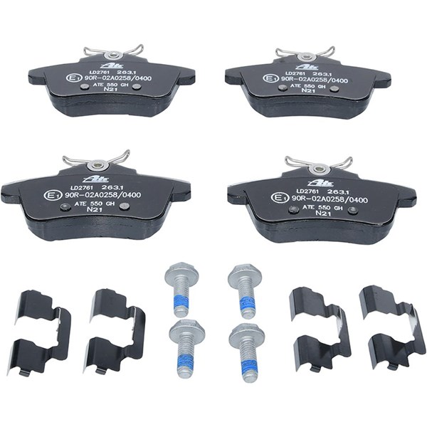 ATE Bromsbeläggsats, Bakaxel Ate ceramic - P1369906 - citroën, ds, peugeot - OE 16 085 206 80, 16 086 816 80, 16 168 727 80