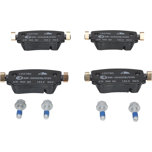ATE Bromsbeläggsats, Bakaxel Ate ceramic - P1369907 - audi, seat, skoda, vw - OE 2K5 698 451 A, 2K5 698 451 B, 2K5 698 451 C