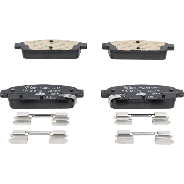 ATE Bromsbeläggsats, Bakaxel Ate ceramic - P1369923 - opel, vauxhall - OE 13417473, 13473429, 16 05 170