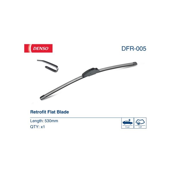 DENSO Torkarblad, Förarsida, Passagerarsida - P1464856 - alpina, audi, bmw, fiat, ford, jaguar, mitsubishi, nissan, renault, saab, seat, skoda, suzuki