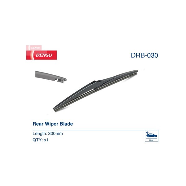 DENSO Torkarblad, Bak - P1470174 - chevrolet, citroën, daihatsu, dodge, fiat, hyundai, jeep, land rover, lexus, mazda, mitsubishi, peugeot, subaru, su