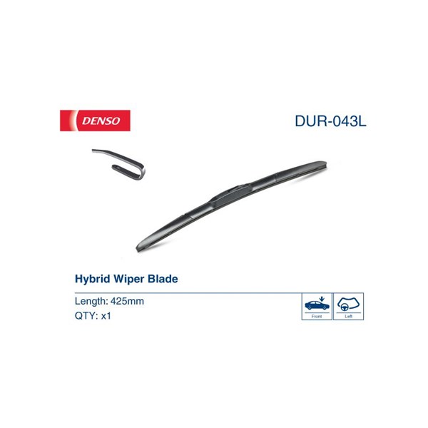 DENSO Torkarblad, Bak, Förarsida, Passagerarsida - P1472185 - alfa romeo, chevrolet, daihatsu, ferrari, fiat, ford, honda, hyundai, infiniti, lexus, m
