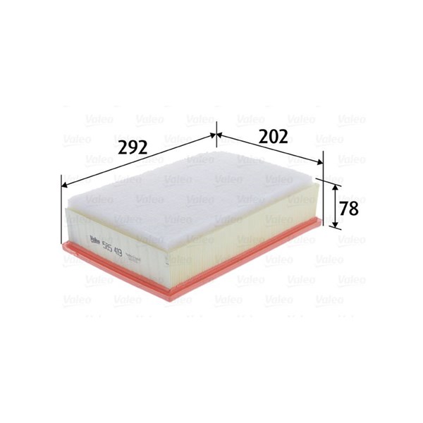 VALEO Luftfilter - P1504979 - ford, nissan, opel, renault, vauxhall - OE 1654600Q1L, 16546-00Q1L, 1654600Q2G