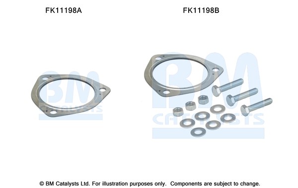 Monteringssats, sot-/partikelfilter - P557420 - skoda superb i, vw passat b5.5, passat b5.5 variant