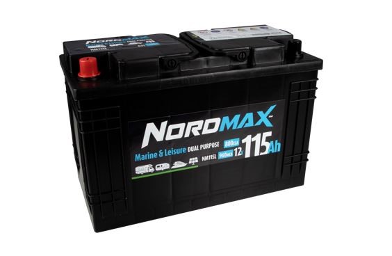 Startbatteri. Nordmax Fritids 12v 115ah 800a - P1505479 - 1505479
