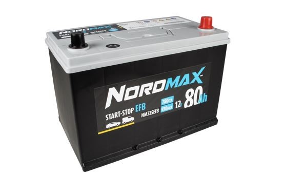 Startbatteri. Nordmax EFB 12V 80Ah 780A - P1505482 - bmw, lexus, mazda, mitsubishi - OE 2880036150, 8201A173