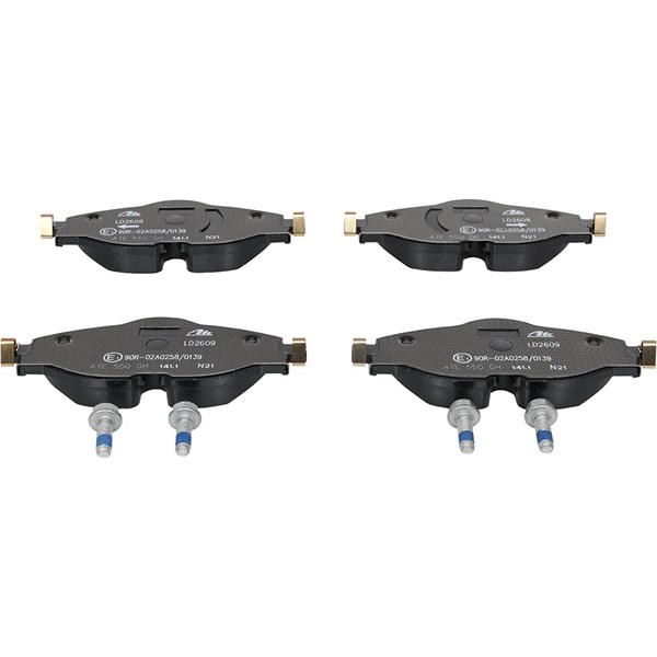 ATE Bromsbeläggsats, Framaxel Ate ceramic - P1627058 - audi, ford, skoda, vw - OE 2614208, 2K5 698 151 A, 2K5 698 151 B