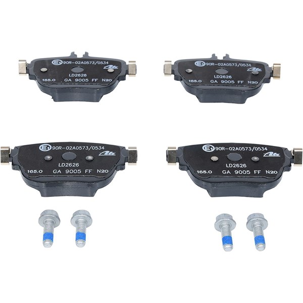 ATE Bromsbeläggsats, Bakaxel Ate ceramic - P1627061 - mercedes-benz - OE 000 420 62 00, A 000 420 62 00