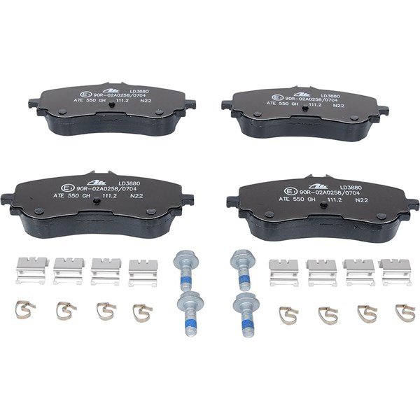 ATE Bromsbeläggsats, Bakaxel Ate ceramic - P1627066 - vw - OE 2H6 698 451 A, 2H6 698 451, 2N0 698 451