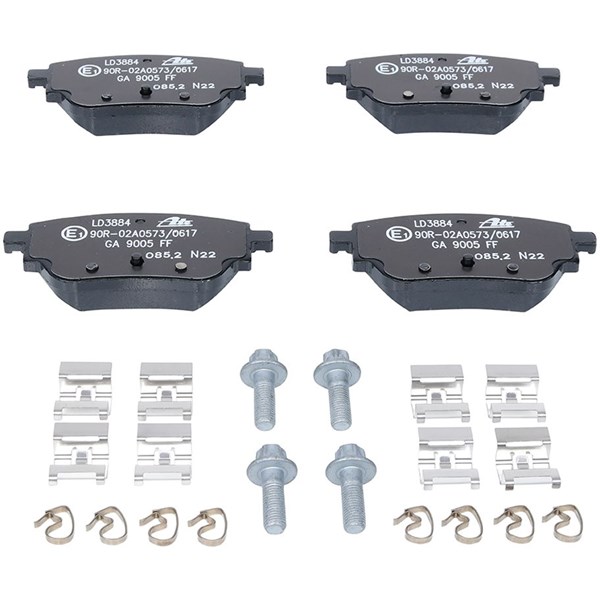 ATE Bromsbeläggsats, Bakaxel Ate ceramic - P1627067 - mercedes-benz - OE 000 420 57 03, 000 420 75 00, 000 420 99 05