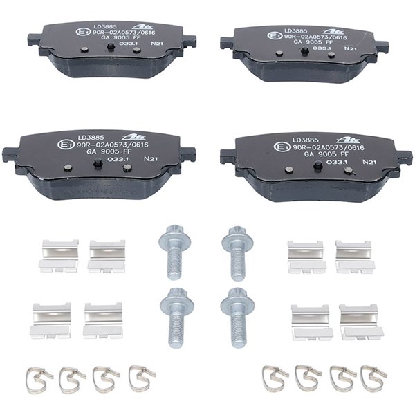 ATE Bromsbeläggsats, Bakaxel Ate ceramic - P1627068 - mercedes-benz - OE 000 420 17 06, 000 420 58 03, 000 420 76 00