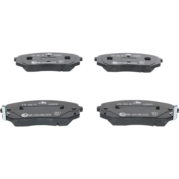 ATE Bromsbeläggsats, Framaxel Ate ceramic - P1627081 - hyundai, kia - OE 58101-0ZA00, 58101-1DA00, 58101-1DE00