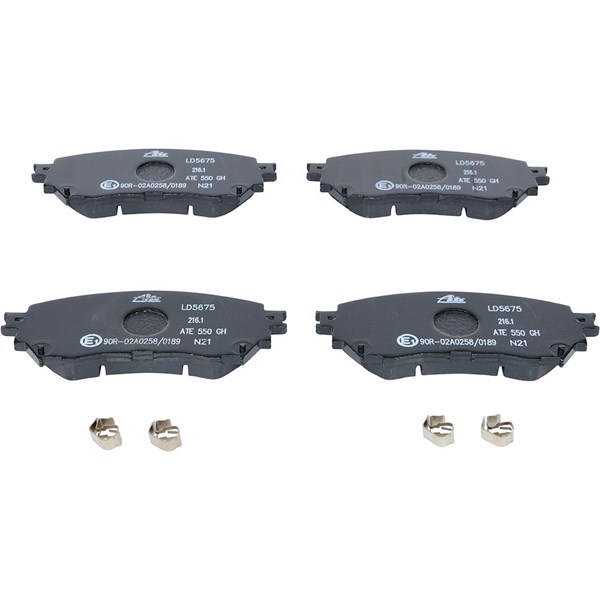 ATE Bromsbeläggsats, Framaxel Ate ceramic - P1627084 - mazda 6 kombi, 6 sedan, 6 skåp / kombi - OE GBYT-33-28Z, GHY1-33-28Z, GHY1-33-28Z-9C