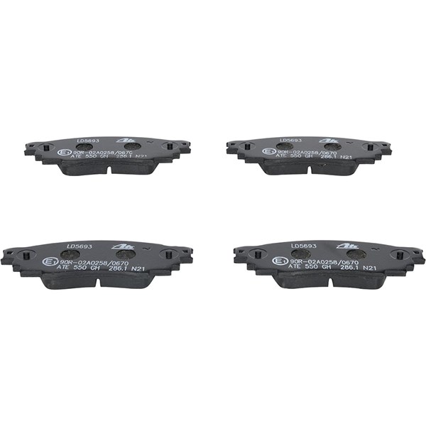 ATE Bromsbeläggsats, Bakaxel Ate ceramic - P1627087 - lexus, toyota - OE 04466-0E060, 04466-10010, 04466-33220