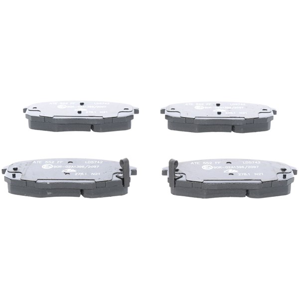 ATE Bromsbeläggsats, Framaxel Ate ceramic - P1627088 - hyundai, kia - OE 58101-1HA00, 58101-1HA10, 58101-1HA20