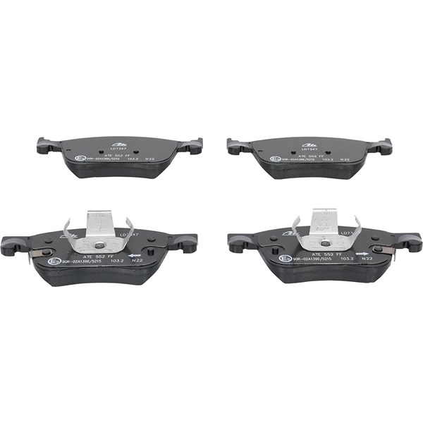 ATE Bromsbeläggsats, Framaxel Ate ceramic - P1627102 - ford focus iv, focus sedan iv, focus turnier iv, kuga iii, puma - OE 2209149, 2210416, 2454601