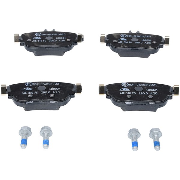 ATE Bromsbeläggsats, Bakaxel Ate ceramic - P1627104 - mercedes-benz - OE 000 420 60 00, 000 420 97 00, 000 420 98 00