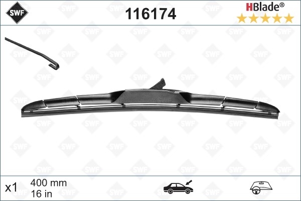 Torkarblad, Passagerarsida - P1707887 - hyundai, isuzu, kia, lexus, mazda, nissan, renault, ssangyong, subaru, suzuki, toyota - OE 288904BG1A, 28890-4