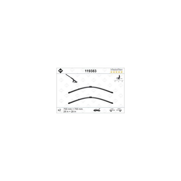 Torkarblad, Förarsida, Passagerarsida - P1708028 - ford galaxy i, seat alhambra, vw golf plus v, sharan, touran - OE 1373656, 1373657, 1478163