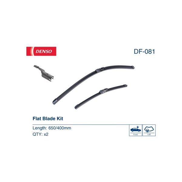 DENSO Torkarblad, Förarsida, Passagerarsida - P1727277 - toyota c-hr - OE 85212-F4010, 85212-F4011, 85222-F4010
