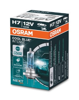 Halogenlampa OSRAM COOL BLUE INTENSE H7 PX26d - P1727376 - alpina, audi, bmw, ford, land rover, mercedes-benz, mitsubishi, porsche, renault, renault t