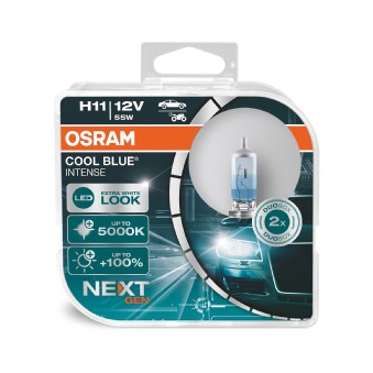 OSRAM Halogenlampa OSRAM COOL BLUE INTENSE H11 PGJ19-2 - P1727380 - abarth, alfa romeo, alpina, audi, bmw, chevrolet, chrysler, citroën, dacia, dodge,