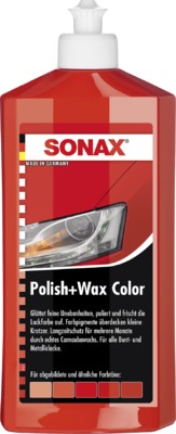 SONAX Polish+Wax Color röd 500ml - P1727903 - 1727903