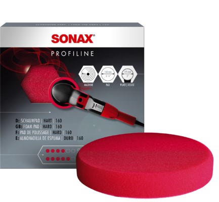 Polertrissa Sonax Polishing sponge red 160 (hard) - P1727950 - 1727950