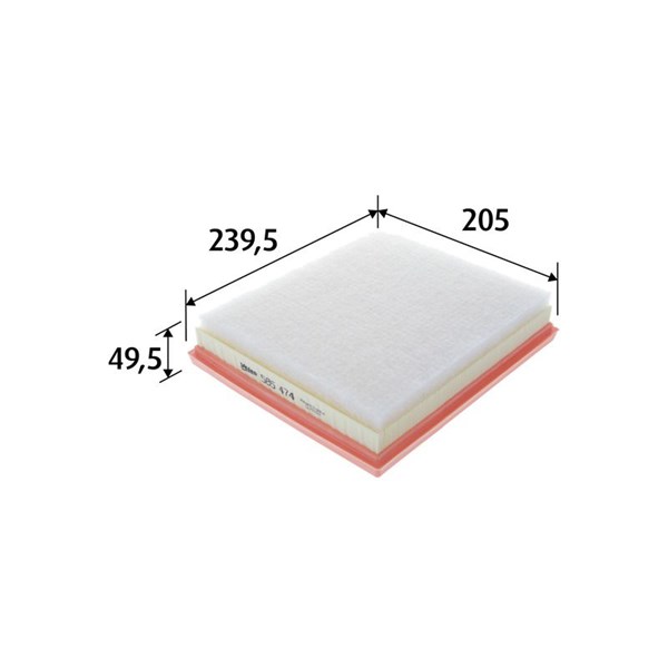 VALEO Luftfilter - P1258348 - citroën, ds, opel, peugeot, toyota - OE 9802348680, SU001A3798, SU001-A3798