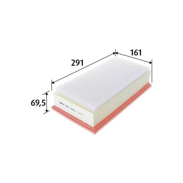 VALEO Luftfilter - P1258352 - citroën, ds, fiat, opel, peugeot, toyota - OE 9800097580, SU001A3728, SU001-A3728