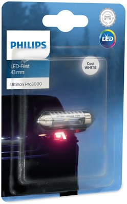 Glödlampa, innerbelysning PHILIPS 6000K Pro3000 LED SV - P1749424 - bmw, rover, honda, land rover, volvo, subaru, ssangyong, plymouth, alpina, suzuki,