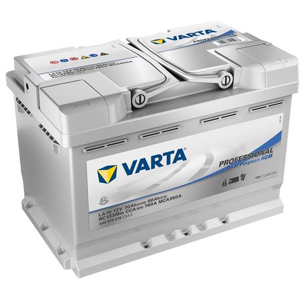 STARTBATTERI VARTA PROFESSIONAL AGM 12V 70AH 760A - P1767430 - 1767430