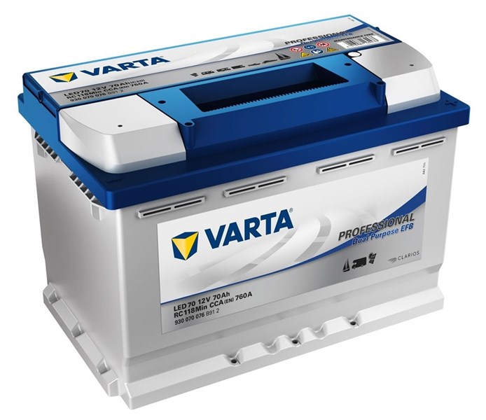 STARTBATTERI VARTA Professional Dual Purpose EFB 70AH - P1767438 - 1767438