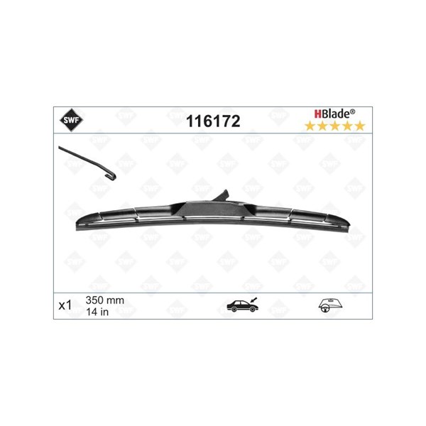 Torkarblad, Passagerarsida - P1795342 - honda, hyundai, kia, nissan, suzuki, toyota - OE 288905FA0B, 28890-5FA0B, 76630TFOG02