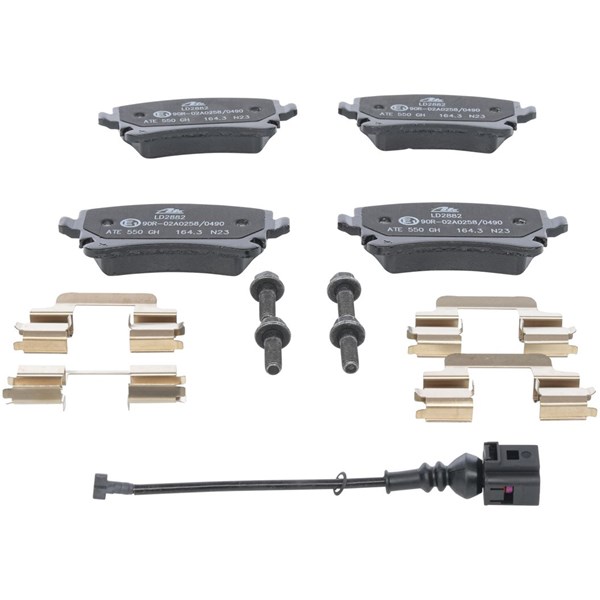 ATE Bromsbeläggsats, Bakaxel Ate ceramic - P1788286 - vw - OE 7E0 698 451 A, 7E0 698 451 B, 7E0 698 451