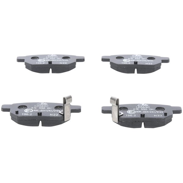 ATE Bromsbeläggsats, Bakaxel Ate ceramic - P1794146 - lexus, subaru, toyota - OE 0446612130, 04466-12130, 04466-12140