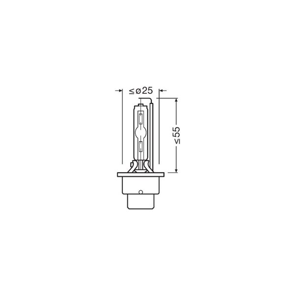 OSRAM Xenonlampa D2S P32d-2 85V - P1787425 - alfa romeo, alpina, audi, bmw, citroën, ford, honda, infiniti, jaguar, lancia, land rover, lexus, maybach