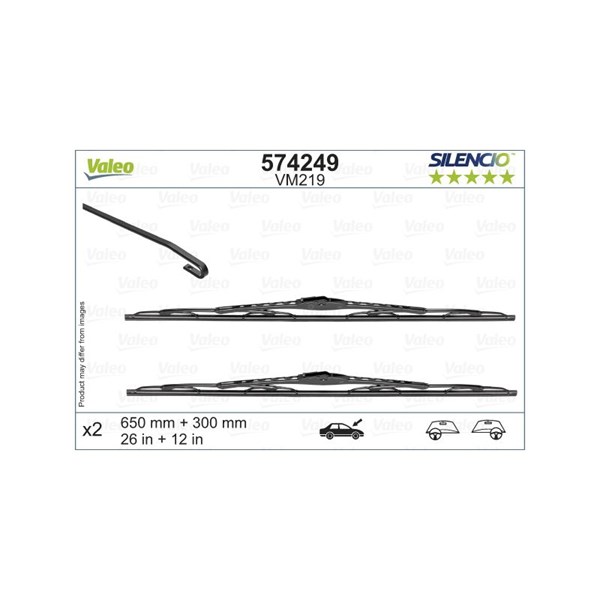 VALEO Torkarblad, Förarsida, Passagerarsida - P1801768 - nissan note - OE 288903VF0A, 28890-3VF0A, 288903VF1A