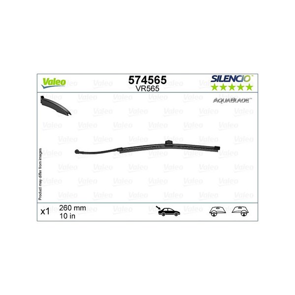 VALEO Torkarblad, Bak - P1801769 - volvo v60 ii, v60 cross country ii - OE 31693006