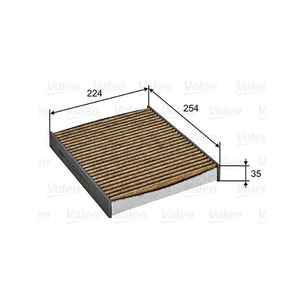 VALEO Kupefilter - P1801819 - seat ibiza iv, ibiza sc iv, ibiza st iv, skoda fabia iii, fabia kombi iii, vw polo v, polo sedan v - OE JZW819653F