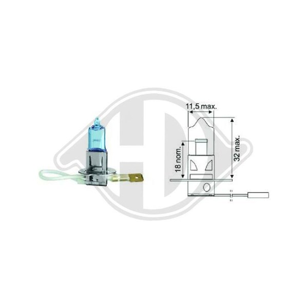 DIEDERICHS Halogenlampa DIEDERICHS Xenon Look 3.460 K - P1803096 - ducati, moto guzzi, piaggio, triumph - OE 002544289467, 0516916, 07119978391