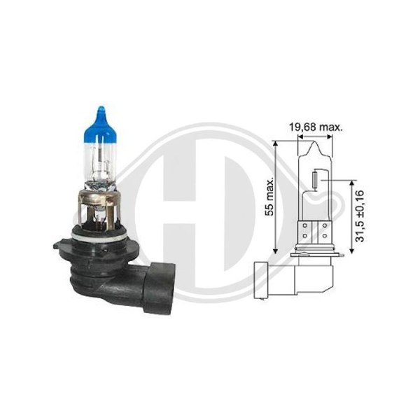 DIEDERICHS Halogenlampa DIEDERICHS More Light +120% H - P1803123 - bmw s, ducati 1000, 749, 999, suzuki b-king - OE N10130101
