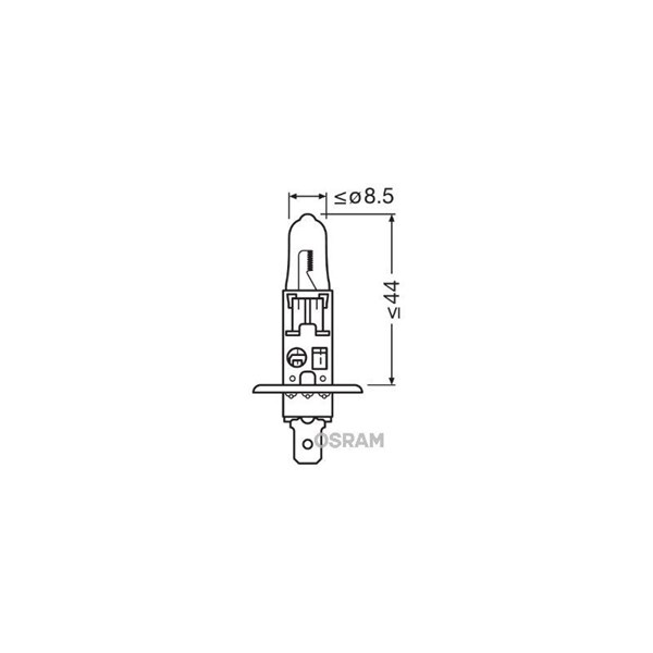 OSRAM Halogenlampa OSRAM NIGHT break LASER next gen H1 - P1803475 - aprilia, bmw, cagiva, ducati, gilera, ktm, moto guzzi, peugeot, piaggio, yamaha