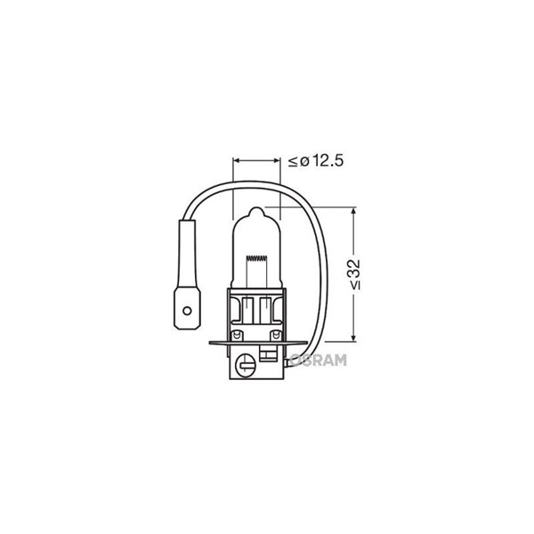 OSRAM Halogenlampa OSRAM NIGHT break LASER next gen H3 - P1803478 - aprilia, bmw, cagiva, ducati, ktm, moto guzzi, mv agusta, piaggio, triumph, vespa,